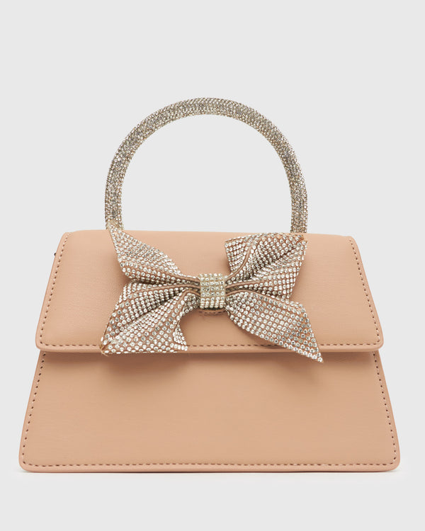 betts RITZ Diamante Bow Top Handle Bag