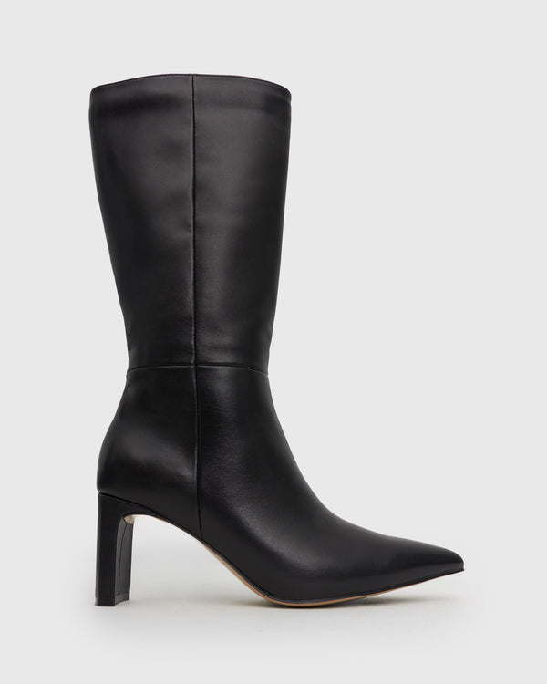 betts RYDER Leather Pointed Toe Boots