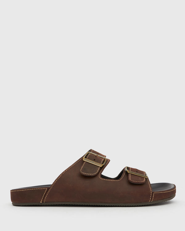 betts SLINKY Leather Double Buckle Sandals