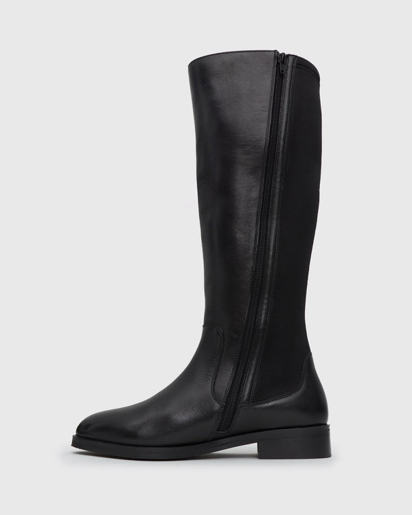 Betts SNOOP Leather Round Toe Knee Boots