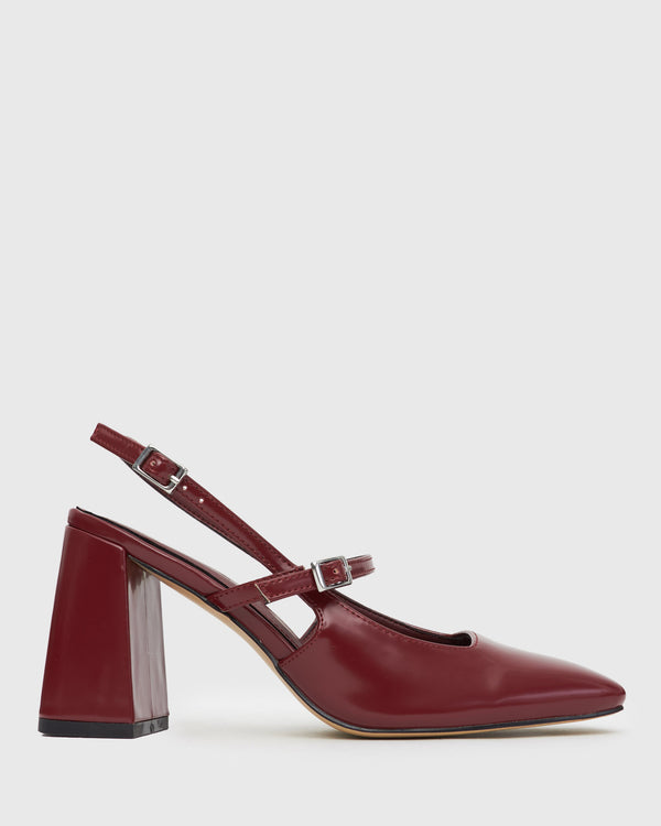 betts TRUE Slingback Flared Block Heels