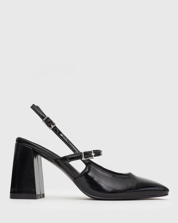 betts TRUE Slingback Flared Block Heels