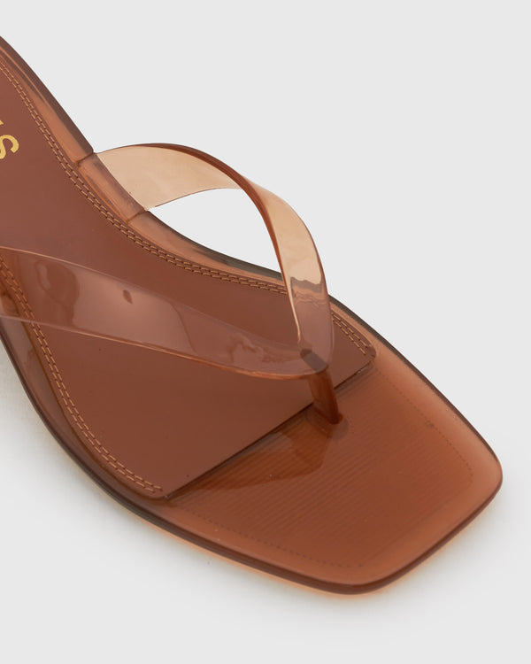 Betts TYLA Jelly Kitten Heel Thong Sandals