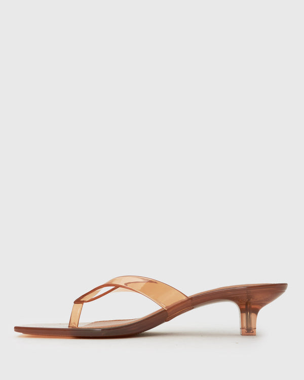 Betts TYLA Jelly Kitten Heel Thong Sandals