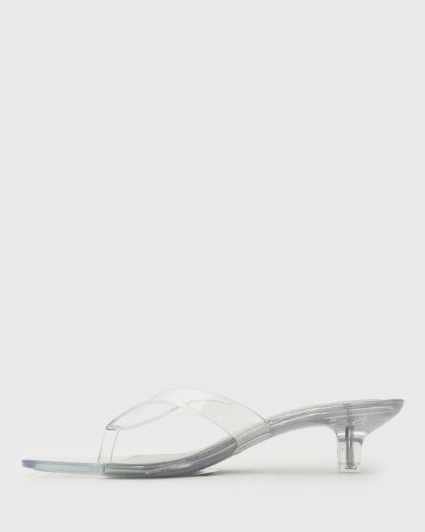 Betts TYLA Jelly Kitten Heel Thong Sandals