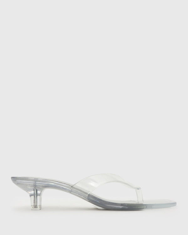 betts TYLA Jelly Kitten Heel Thong Sandals