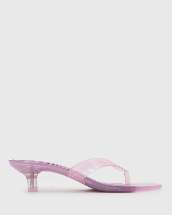 betts TYLA Jelly Kitten Heel Thong Sandals