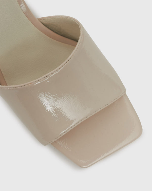 Betts UNIQUE Square Toe Heeled Mules