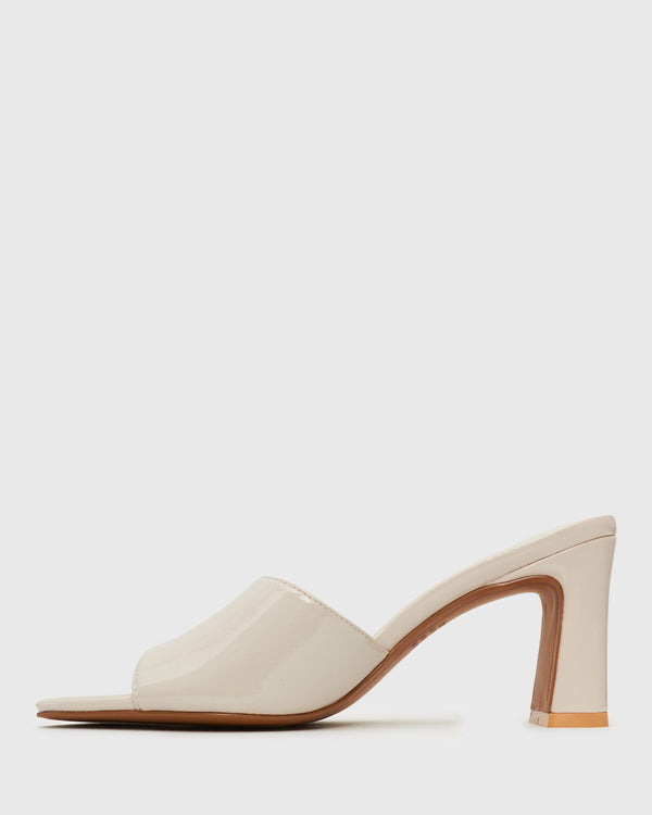 Betts UNIQUE Square Toe Heeled Mules