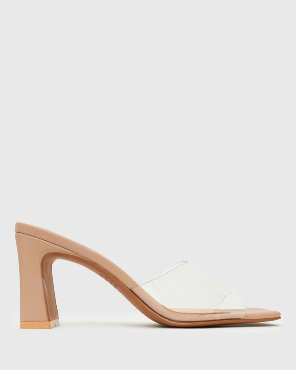 betts UNIQUE Square Toe Heeled Mules