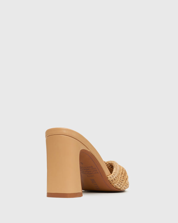 Betts UNITE Twist Front Block Heel Mules