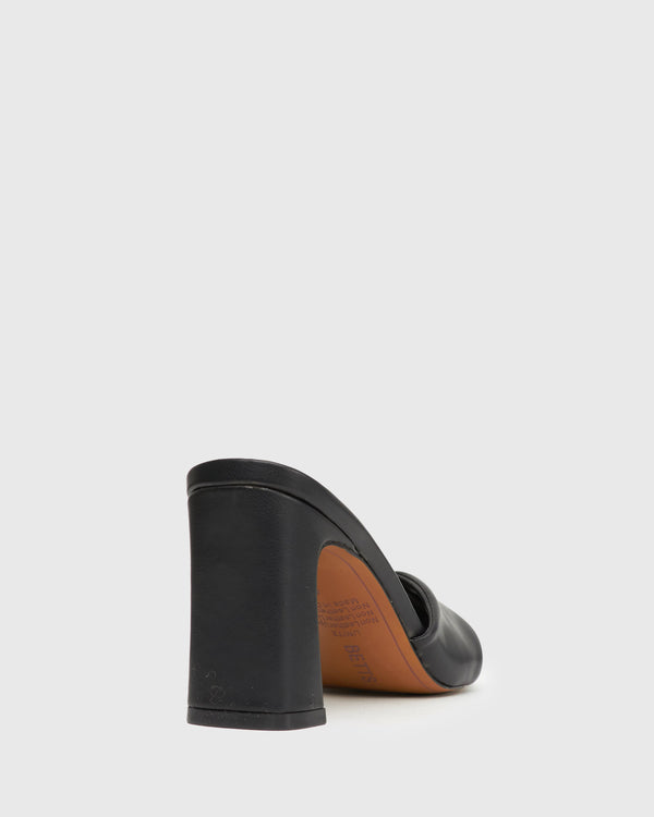 Betts UNITE Twist Front Block Heel Mules