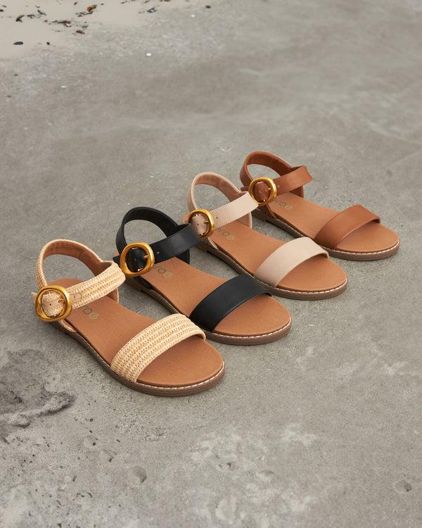 Betts Wider Fit ATLANTA Vegan Flat Sandals