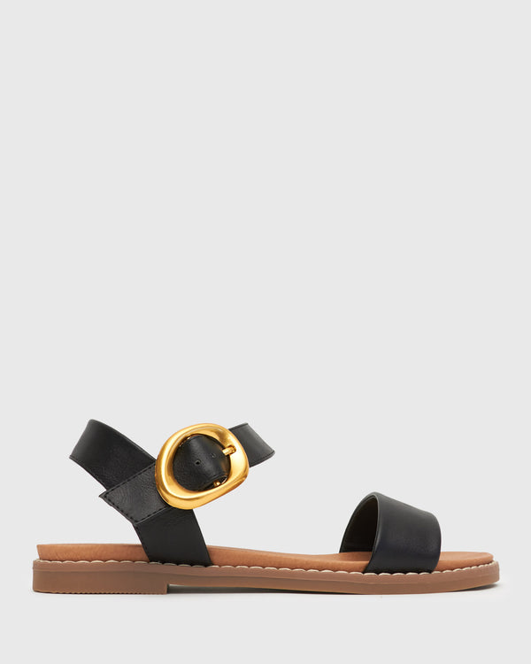 betts Wider Fit ATLANTA Vegan Flat Sandals