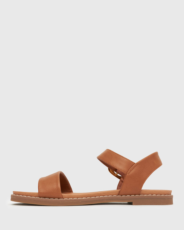 Betts Wider Fit ATLANTA Vegan Flat Sandals