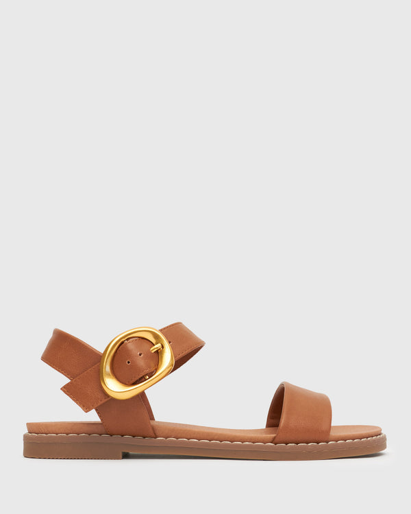 betts Wider Fit ATLANTA Vegan Flat Sandals