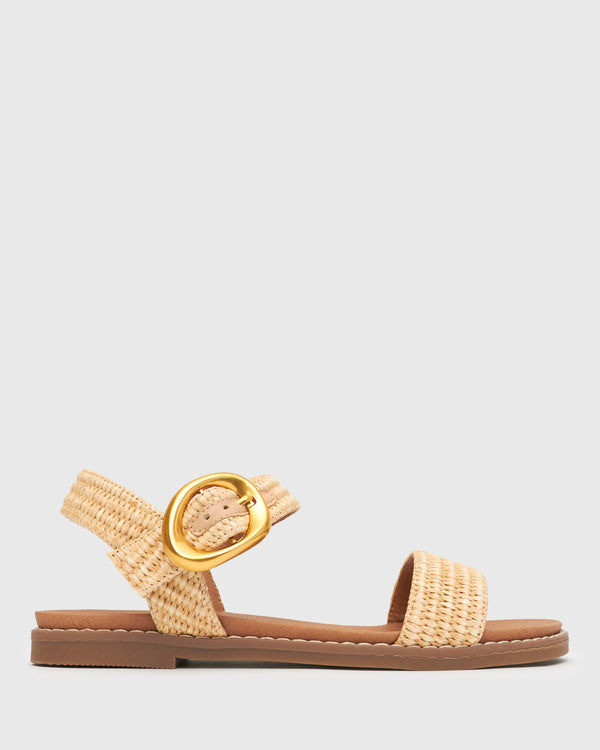 betts Wider Fit ATLANTA Vegan Flat Sandals