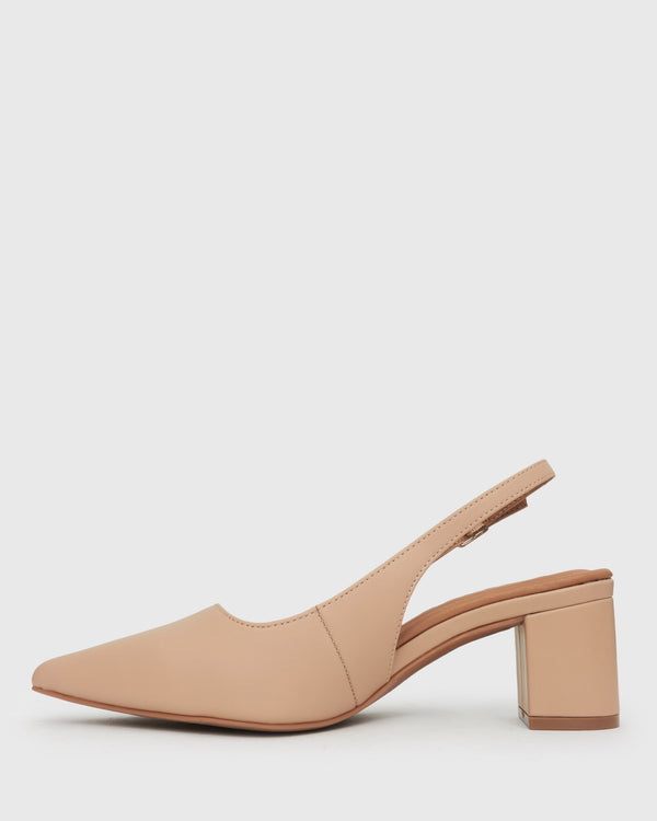 Betts Wider Fit GUS Block Heel Slingback Pumps