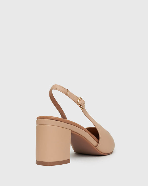 Betts Wider Fit GUS Block Heel Slingback Pumps