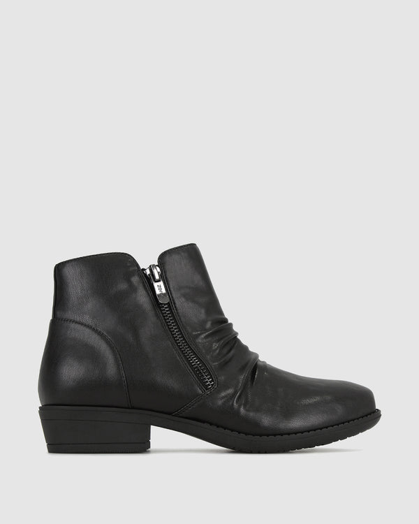 betts Wider Fit HEATH Vegan Ankle Boots