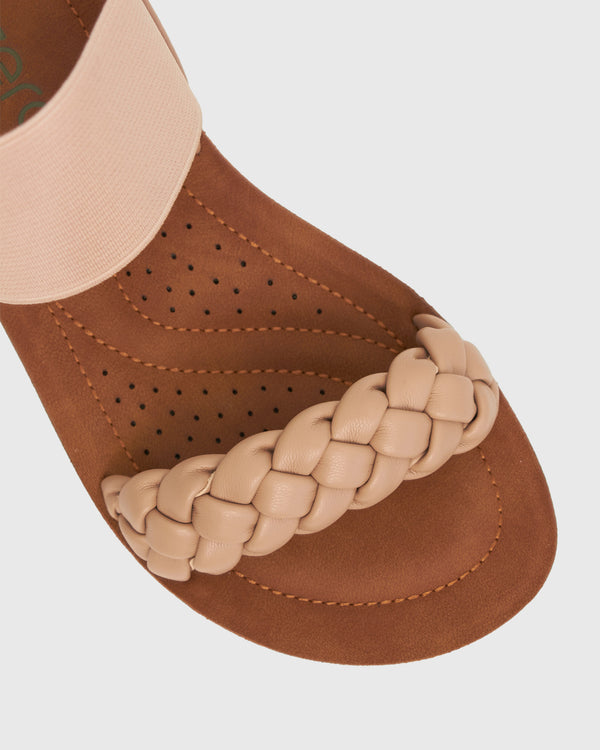 Betts Wider Fit RYKER Vegan Braided Strap Sandals