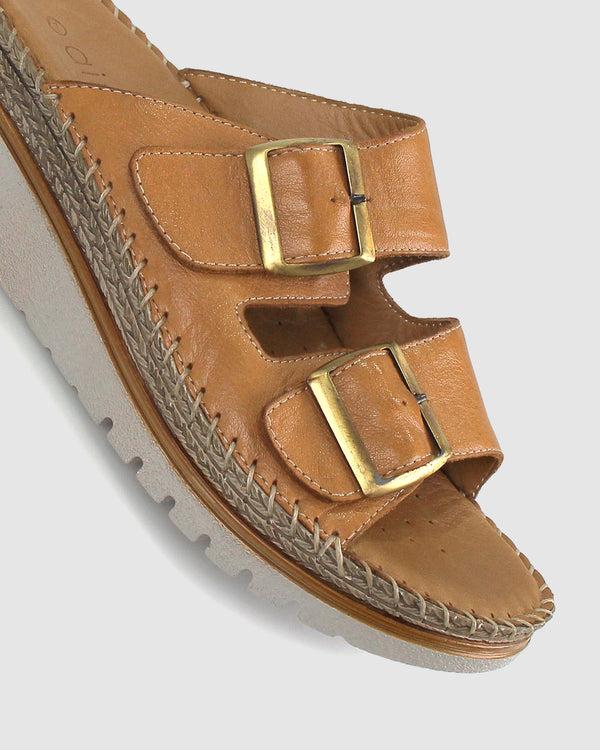 Betts WISE Leather Wedge Espadrilles