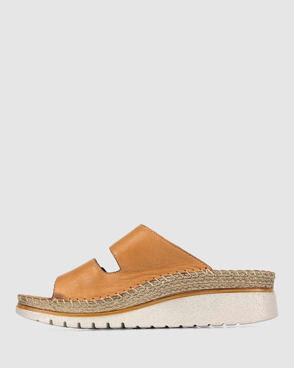 Betts WISE Leather Wedge Espadrilles