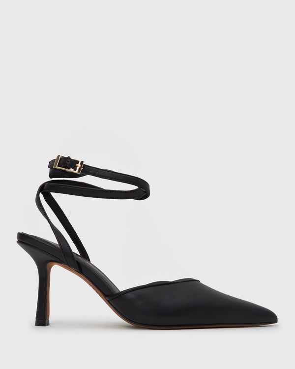 betts YAS Pointy Toe Strappy Stilletto