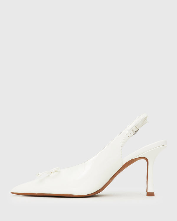 Betts YVETTE Bow Slingback Stiletto Heels