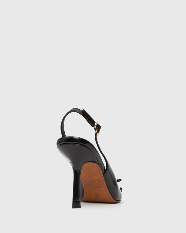 Betts YVETTE Bow Slingback Stiletto Heels