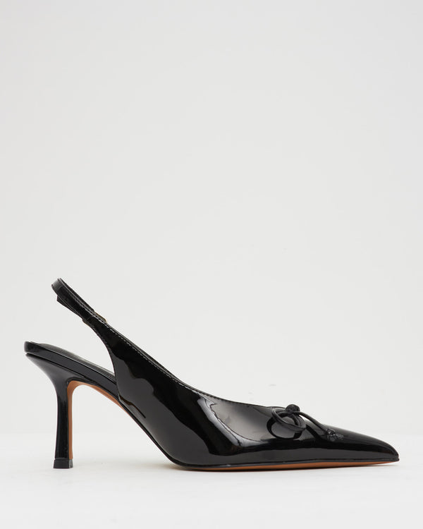 betts YVETTE Bow Slingback Stiletto Heels