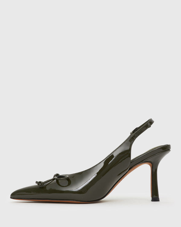 Betts YVETTE Bow Slingback Stiletto Heels