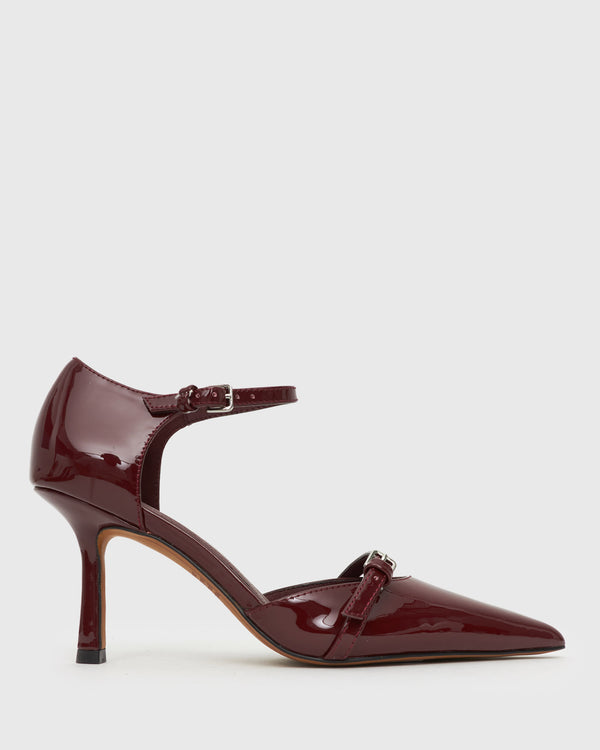 betts YVONNE Ankle Strap Stiletto Point