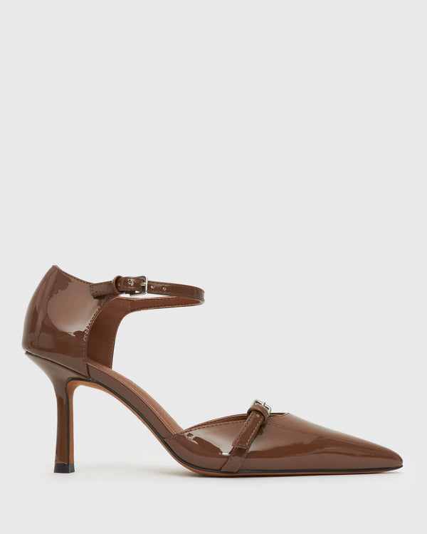 betts YVONNE Ankle Strap Stiletto Point