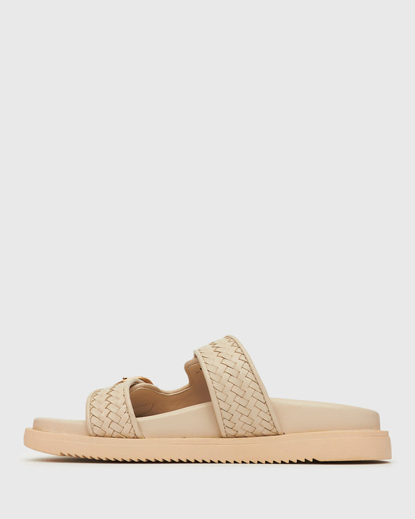 Betts PRE-ORDER ASTAR Leather Woven Strap Footbed Slides