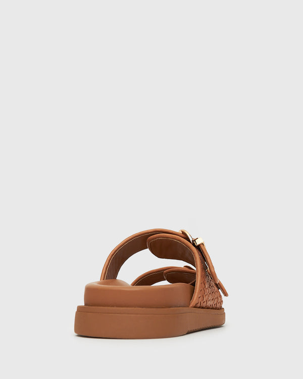 Betts PRE-ORDER ASTAR Leather Woven Strap Footbed Slides