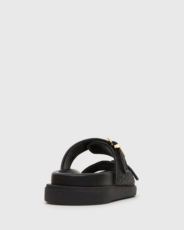 Betts PRE-ORDER ASTAR Leather Woven Strap Footbed Slides