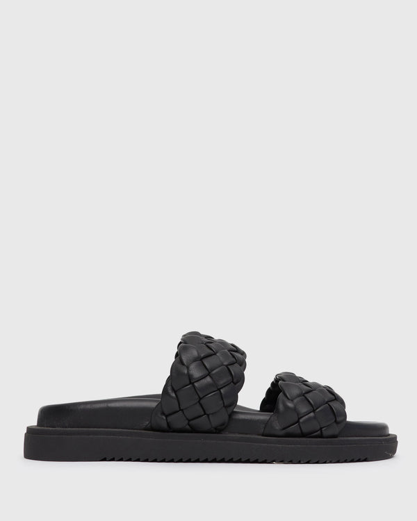 betts PRE-ORDER ATHENA Woven Leather Footbed Slides