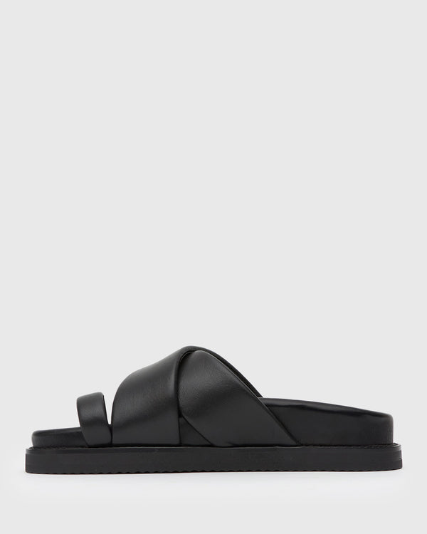 Betts PRE-ORDER BERMUDA Leather Crossover Slide Sandals