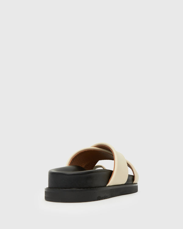 Betts PRE-ORDER BERMUDA Leather Crossover Slide Sandals