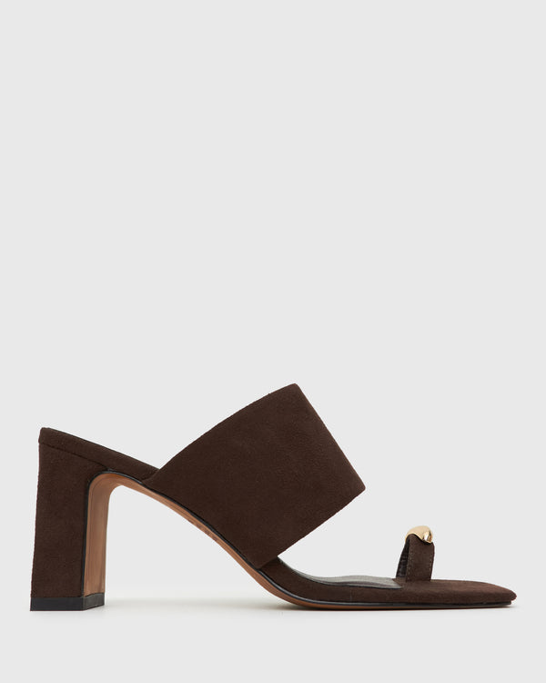 betts PRE-ORDER UTOPIA Toe Ring Detail Block Heel Mules
