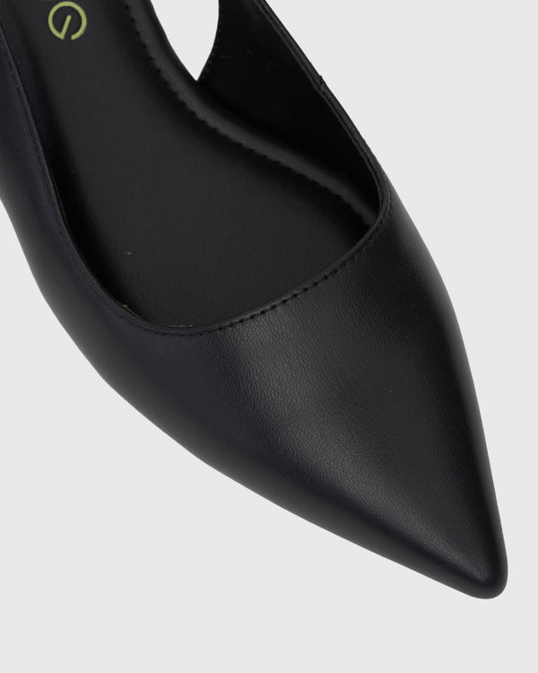 Betts PRE-ORDER Wider Fit GUS Block Heel Slingback Pumps