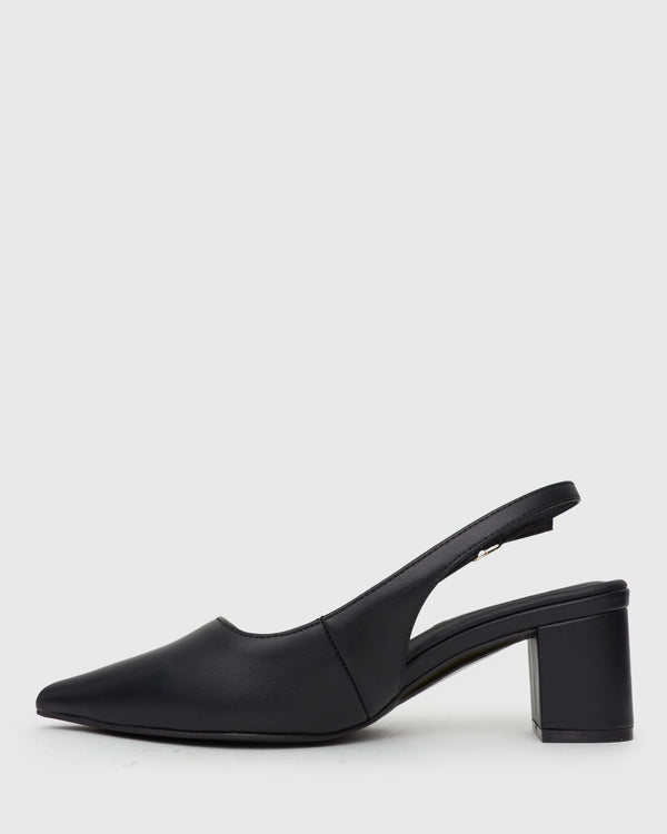 Betts PRE-ORDER Wider Fit GUS Block Heel Slingback Pumps