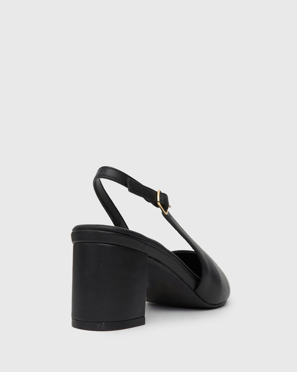 Betts PRE-ORDER Wider Fit GUS Block Heel Slingback Pumps