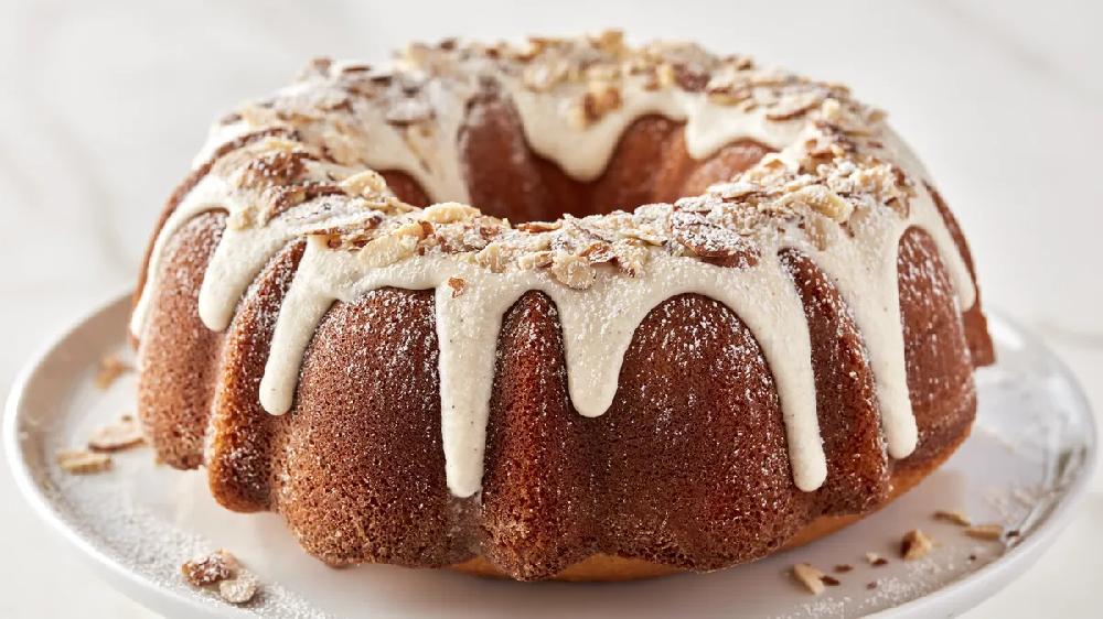 betty crocker Almond Croissant Bundt Cake with Browned Butter Icing