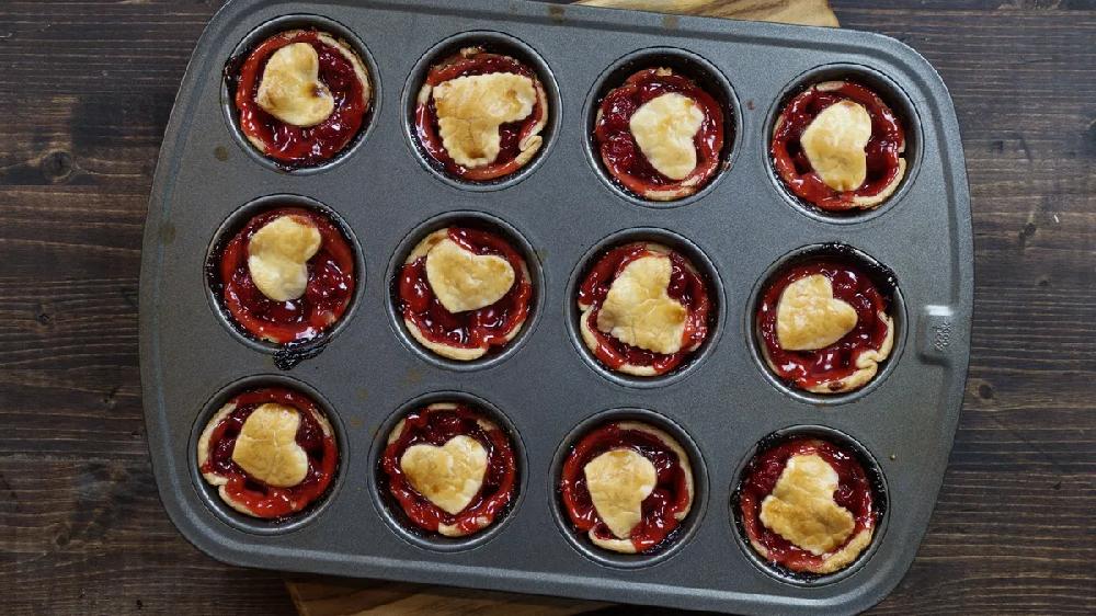 betty crocker 3-Ingredient Mini Heart Cherry Pies