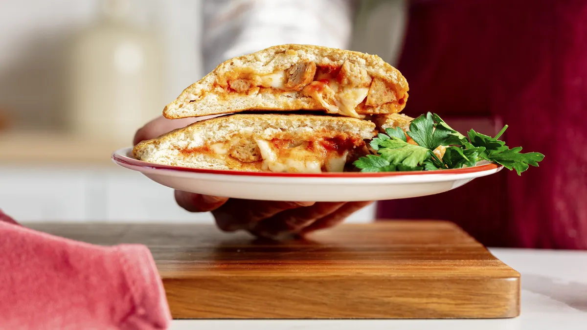 betty crocker Beef Meatball Calzone