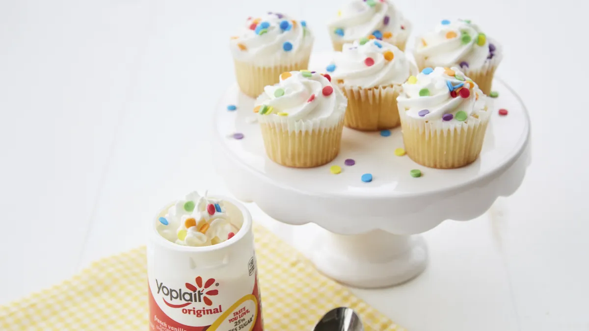 betty crocker Birthday Cake Yogurt Cup