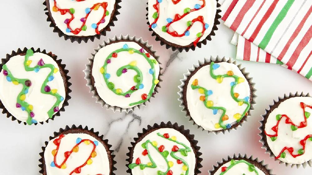 betty crocker Christmas Lights Cupcakes