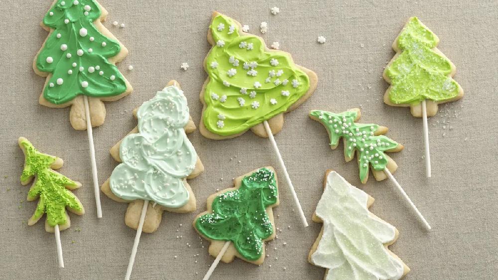 betty crocker Christmas Tree Cookie Pops